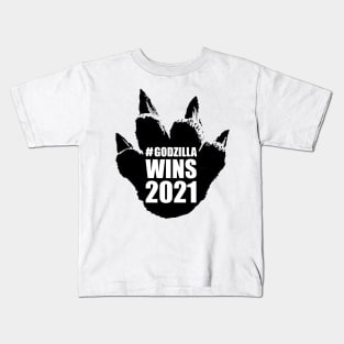 godzilla wins 2021 Kids T-Shirt